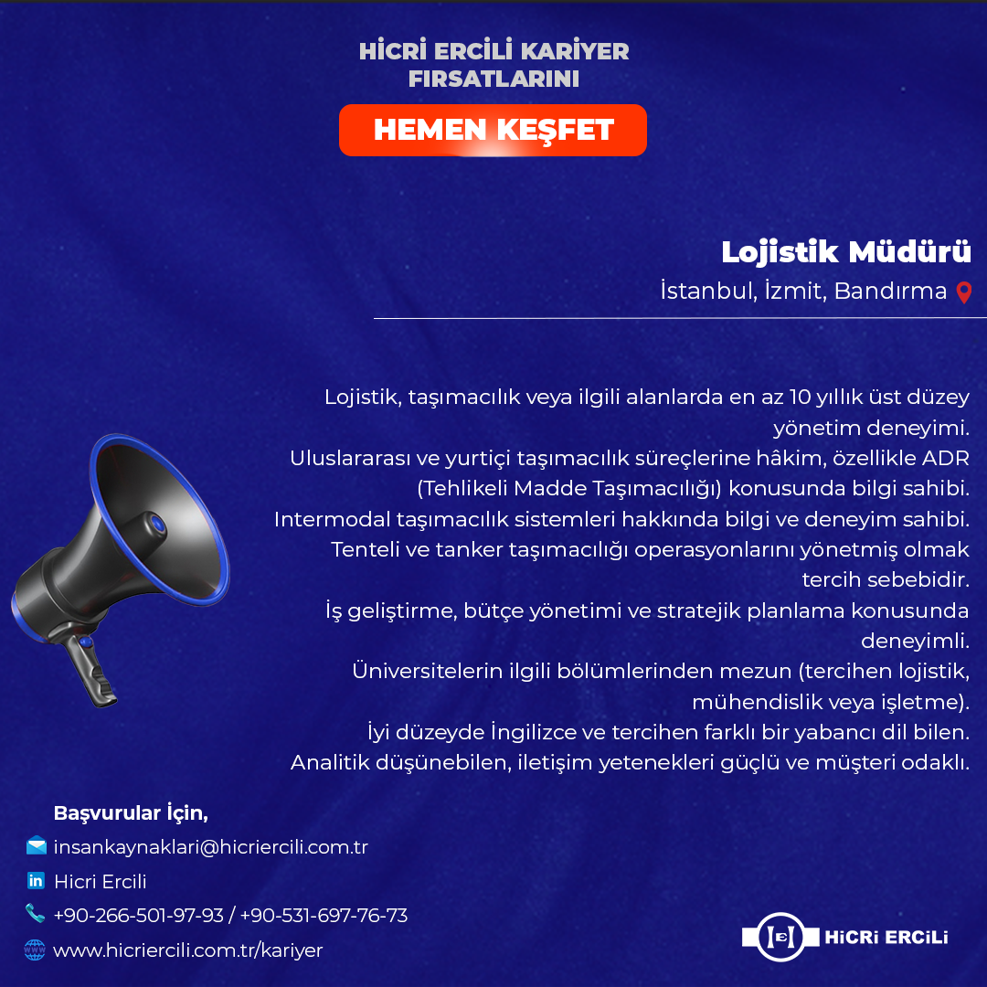 Lojistik Müdürü