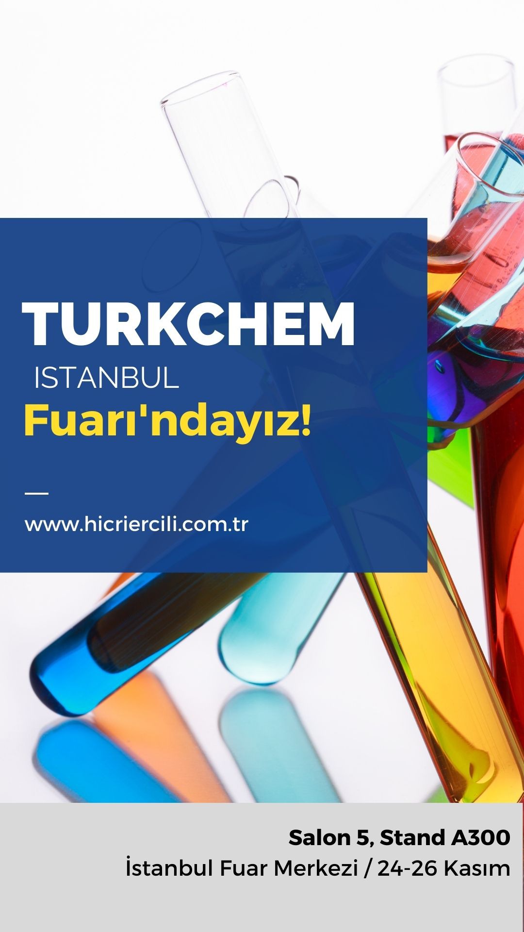 Hicri Ercili TURKCHEM Fuarı'nda!
